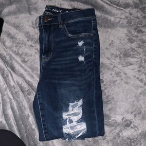Ripped American eagle high rise jeggings